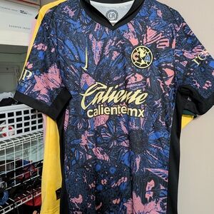 Nike Black and Blue Men's Jersey